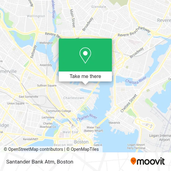 Santander Bank Atm map