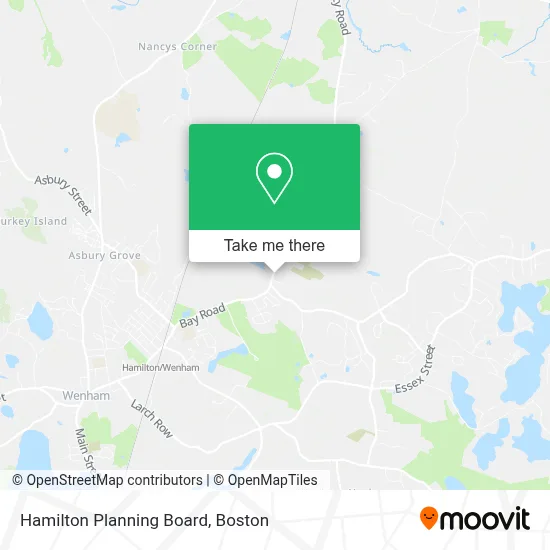 Hamilton Planning Board map
