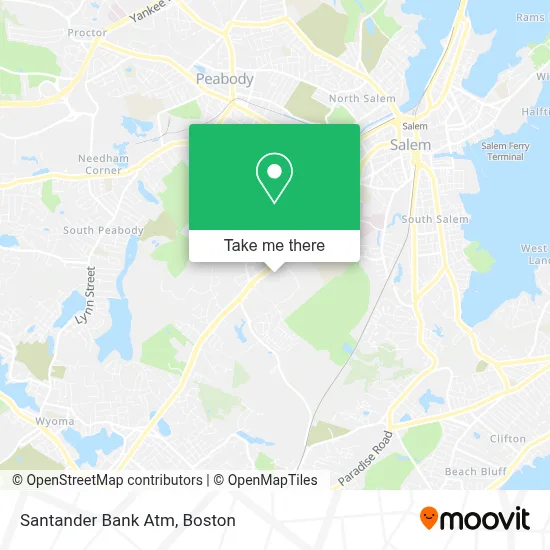 Santander Bank Atm map