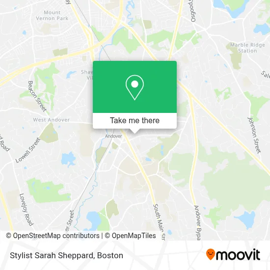 Stylist Sarah Sheppard map