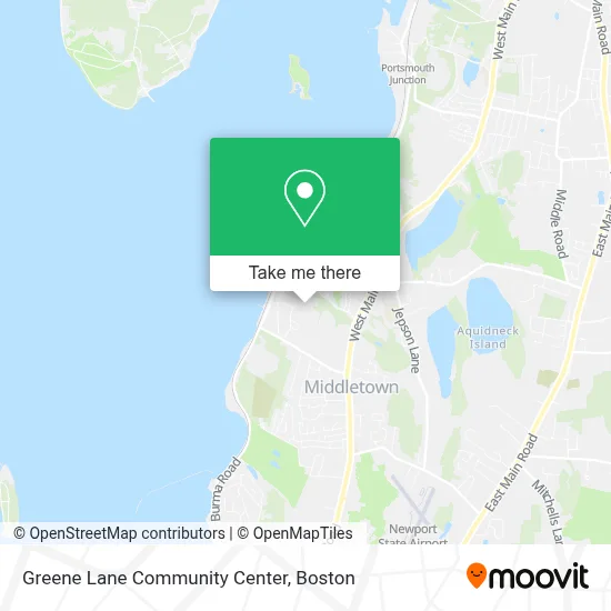 Greene Lane Community Center map