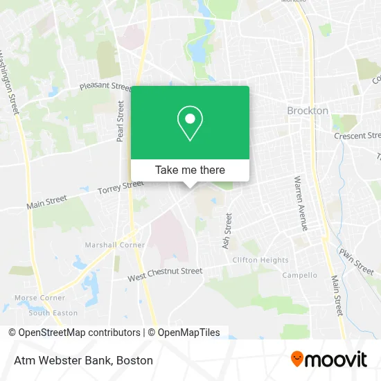 Atm Webster Bank map