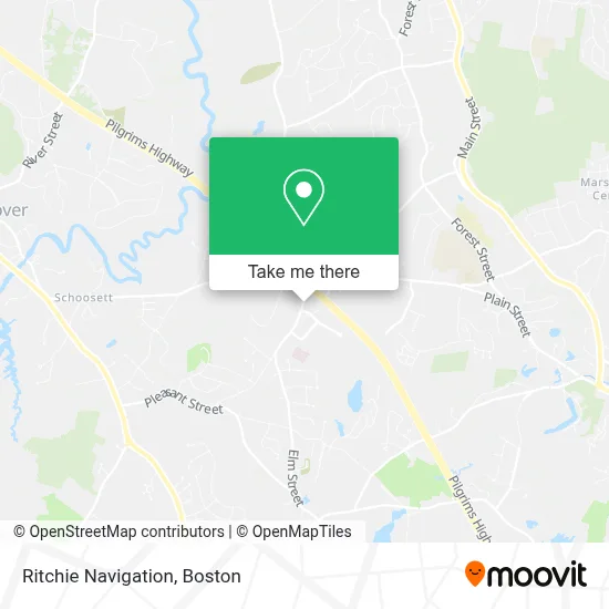 Ritchie Navigation map