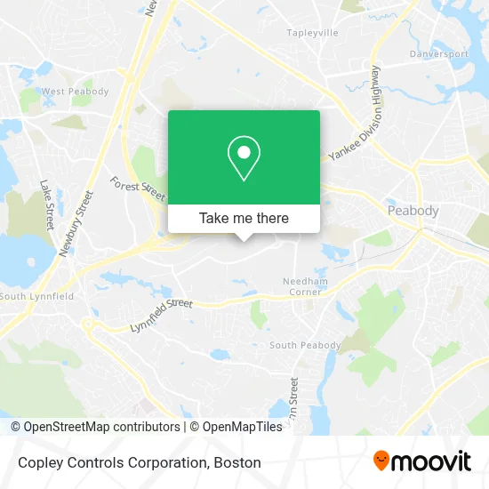 Copley Controls Corporation map
