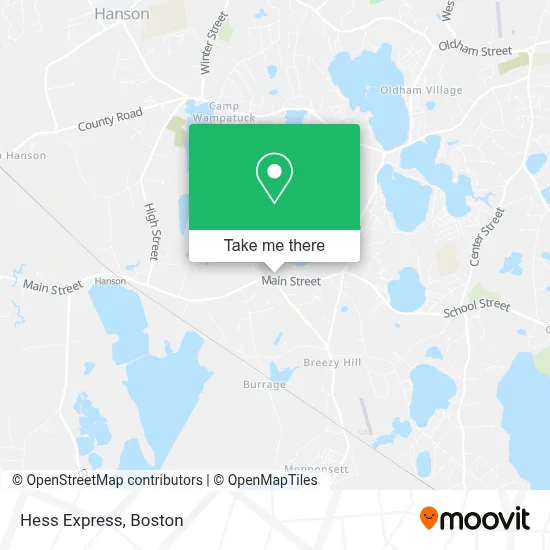Hess Express map