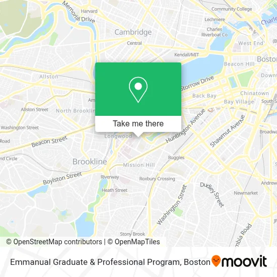 Emmanual Graduate & Professional Program map