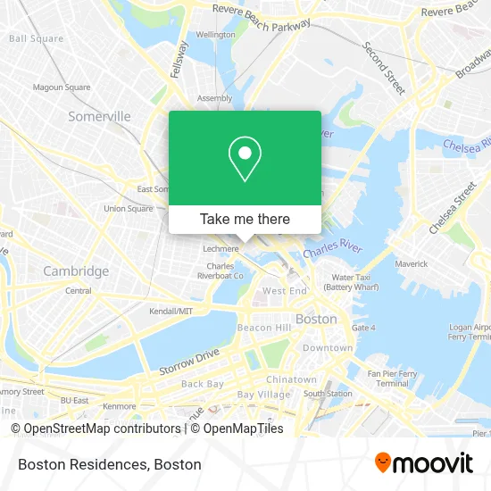 Boston Residences map