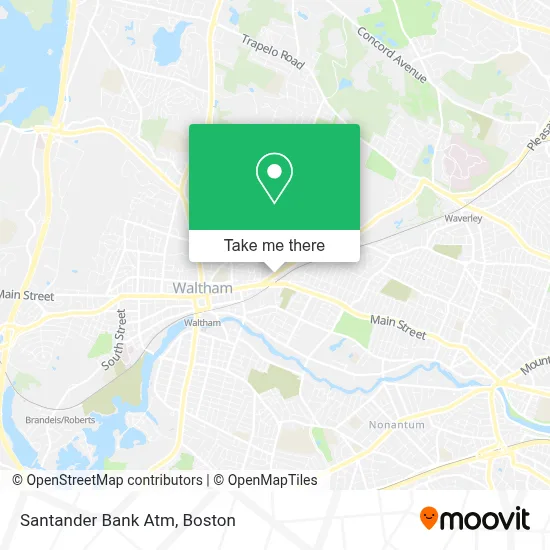 Santander Bank Atm map