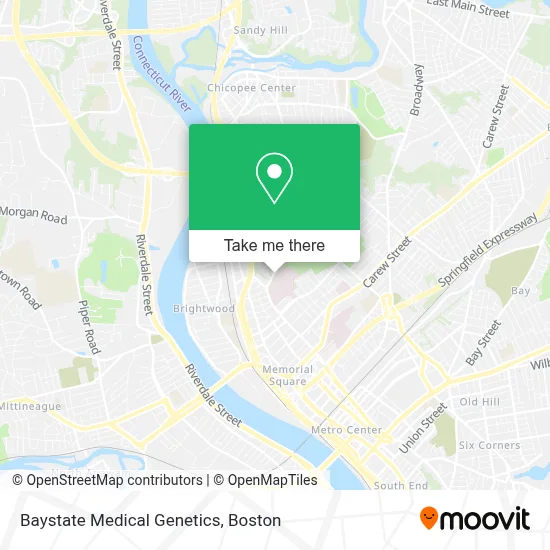 Baystate Medical Genetics map