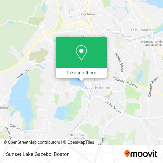 Sunset Lake Gazebo map
