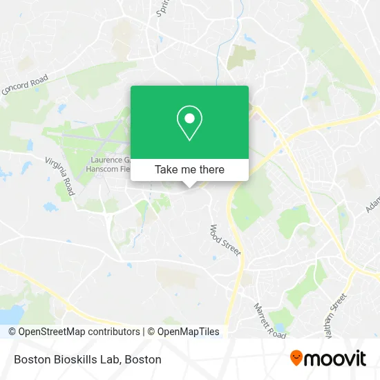 Boston Bioskills Lab map