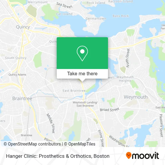 Hanger Clinic: Prosthetics & Orthotics map