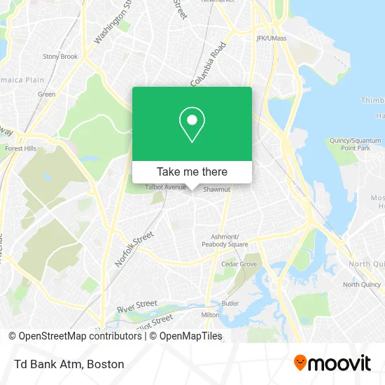 Td Bank Atm map