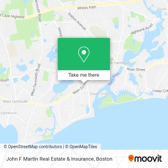 John F Martin Real Estate & Insurance map