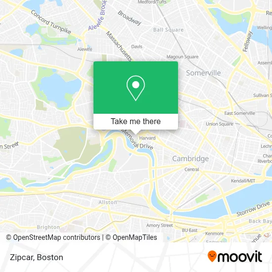 Zipcar map