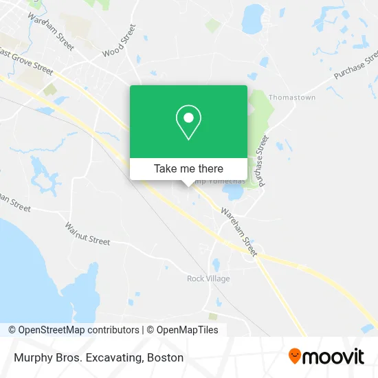 Murphy Bros. Excavating map