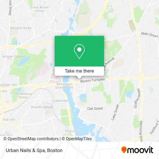 Urban Nails & Spa map