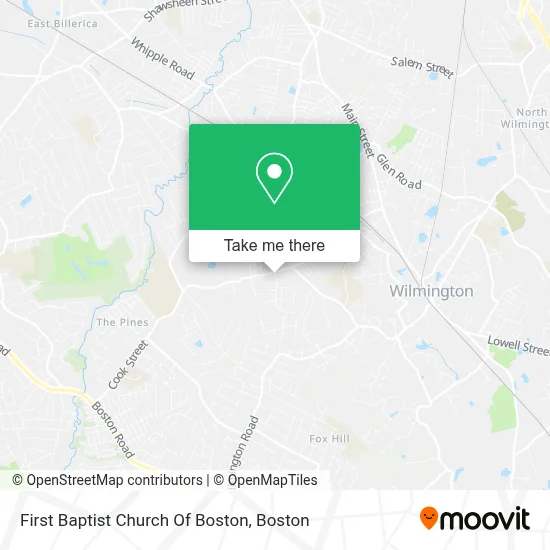 First Baptist Church Of Boston map