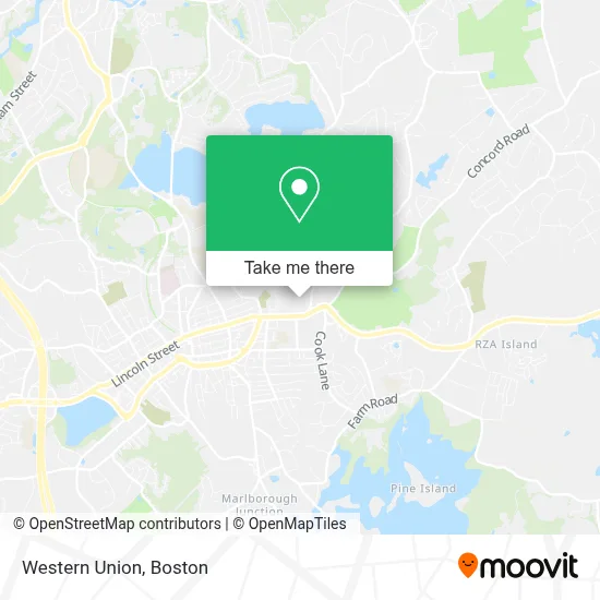 Western Union map