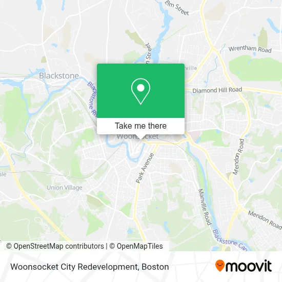 Woonsocket City Redevelopment map