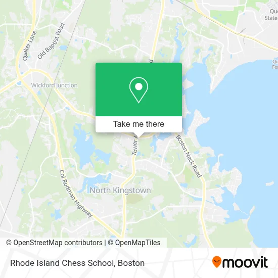 Rhode Island Chess School map