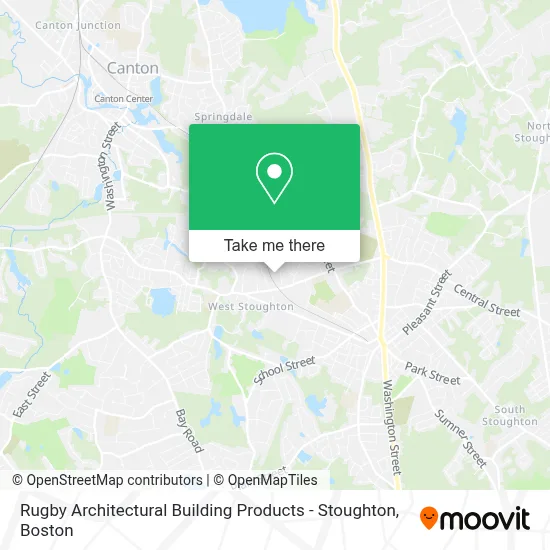 Rugby Architectural Building Products - Stoughton map