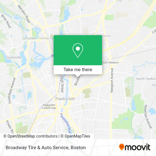 Broadway Tire & Auto Service map