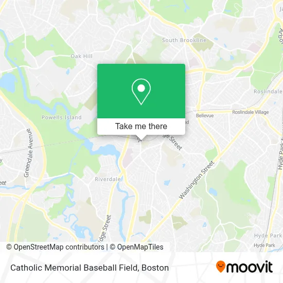 Catholic Memorial Baseball Field map