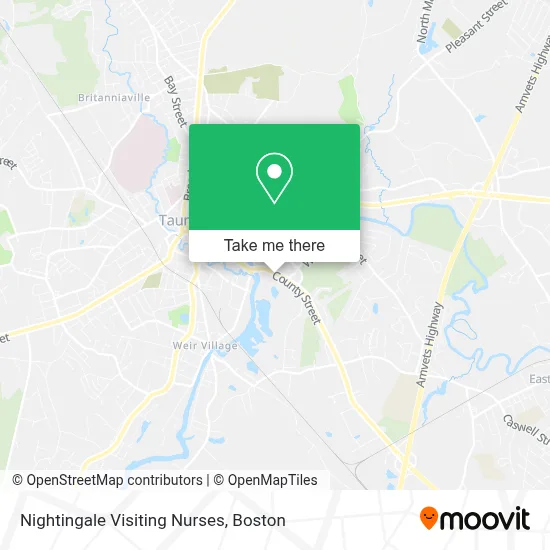 Nightingale Visiting Nurses map