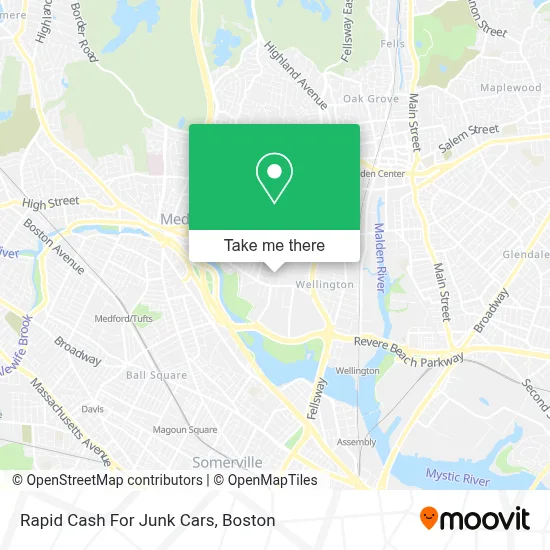 Rapid Cash For Junk Cars map