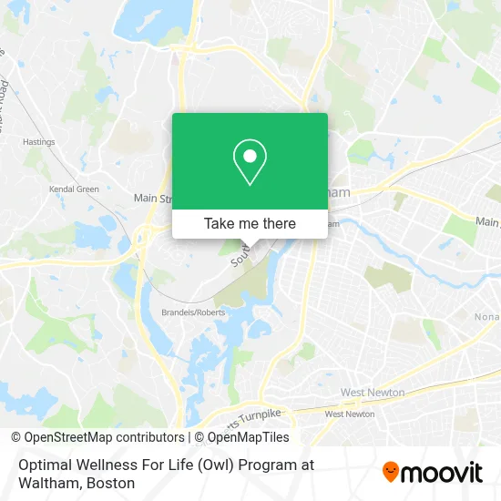 Optimal Wellness For Life (Owl) Program at Waltham map