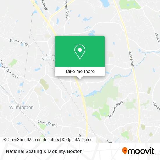 National Seating & Mobility map