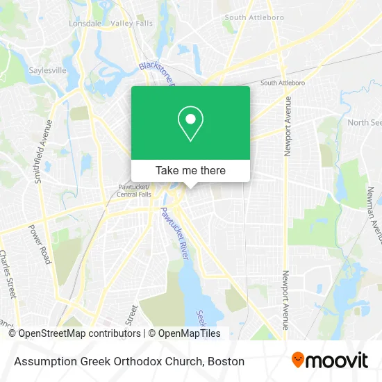 Assumption Greek Orthodox Church map
