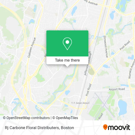 Rj Carbone Floral Distributers map