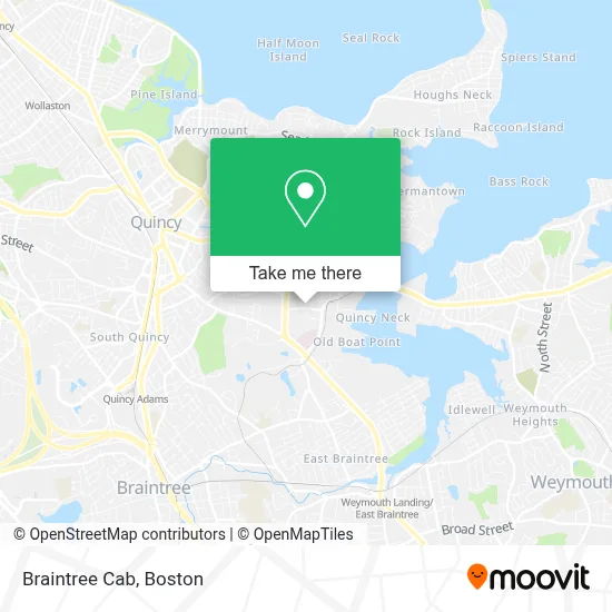 Braintree Cab map
