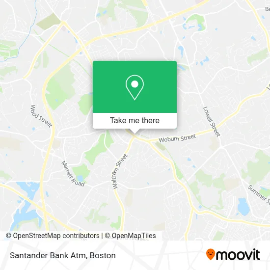 Santander Bank Atm map