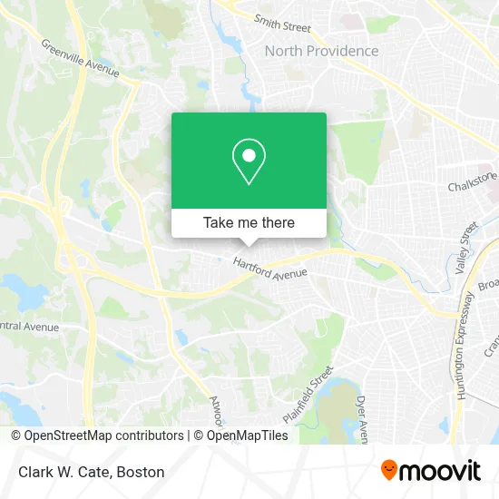 Clark W. Cate map