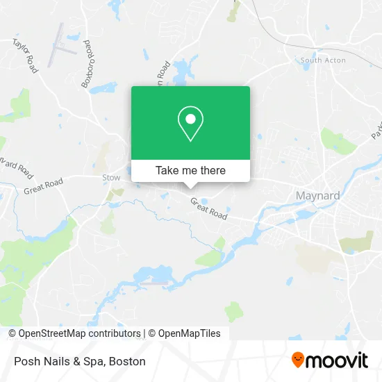 Posh Nails & Spa map