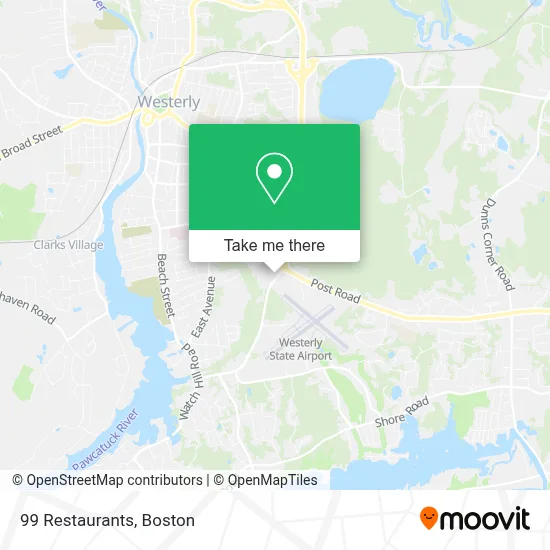 99 Restaurants map
