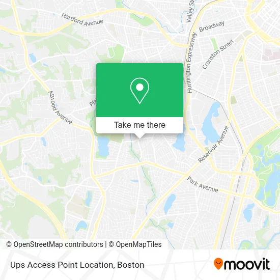 Ups Access Point Location map