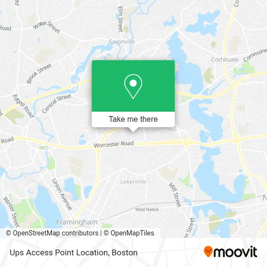 Ups Access Point Location map