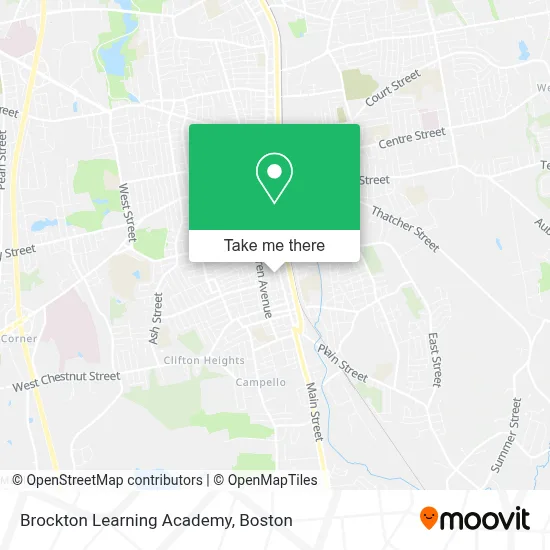 Brockton Learning Academy map