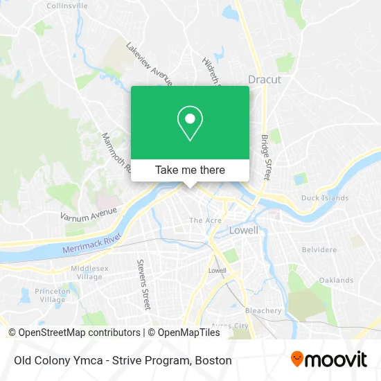 Old Colony Ymca - Strive Program map