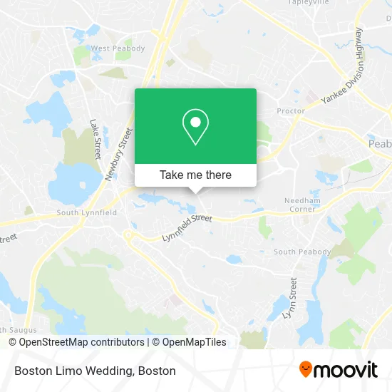 Boston Limo Wedding map