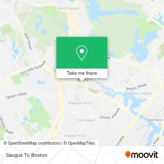 Saugus Tv map