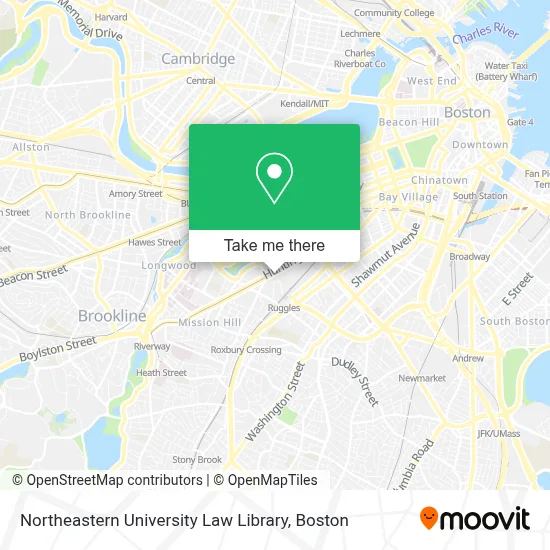 Northeastern University Law Library map