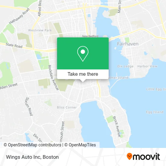 Wings Auto Inc map