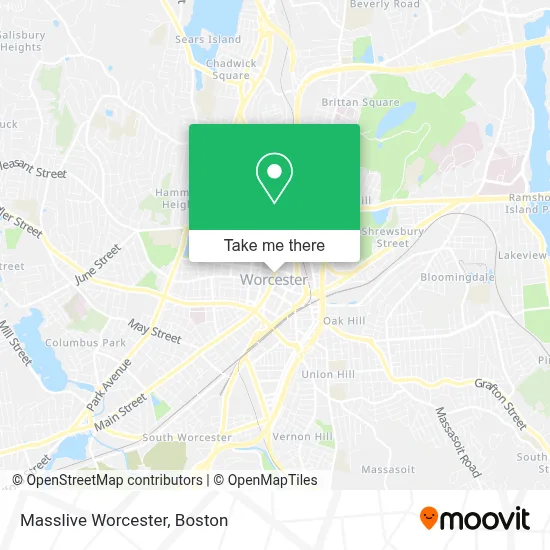 Masslive Worcester map