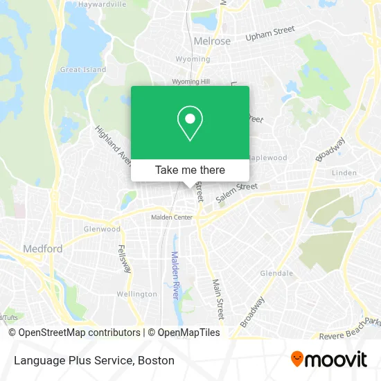 Language Plus Service map