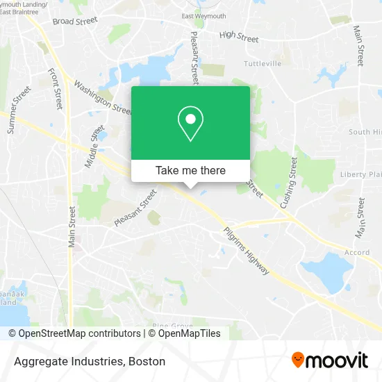 Aggregate Industries map